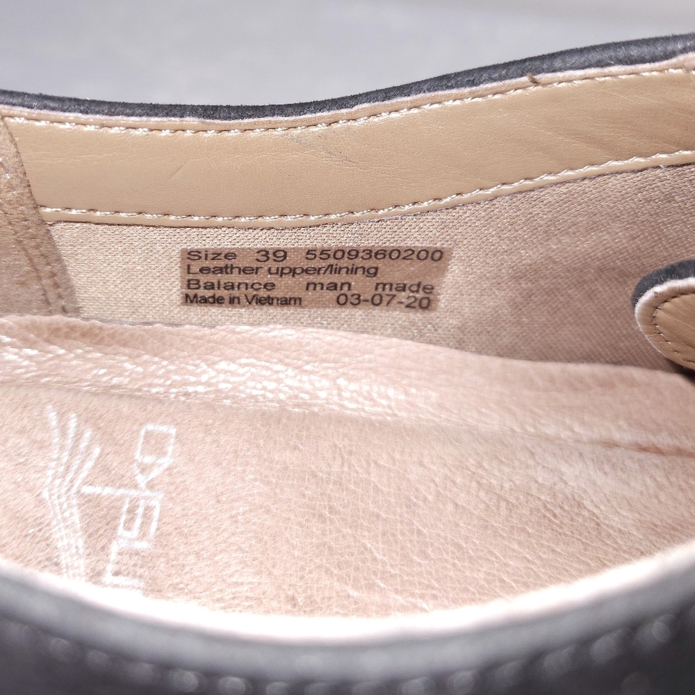 DANSKO Finola Oxford Black Nubuck Lace-Up Comfort Shoes - Picture 8 of 9